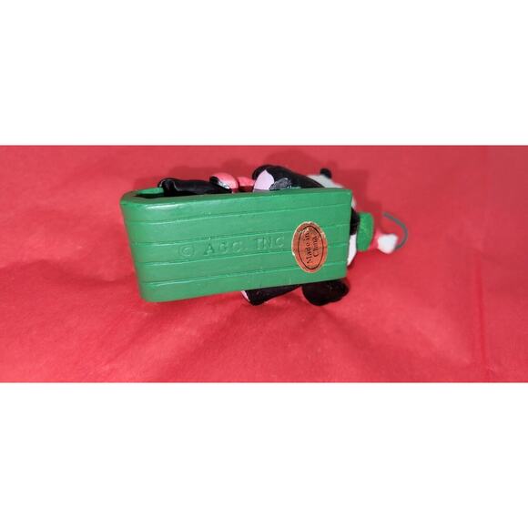 American Greeting Cards 1994 Good Friends Panda Bear Sledding Christmas Ornament - Picture 4 of 4